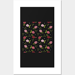 Super Cute Rose Pattern Posters and Art